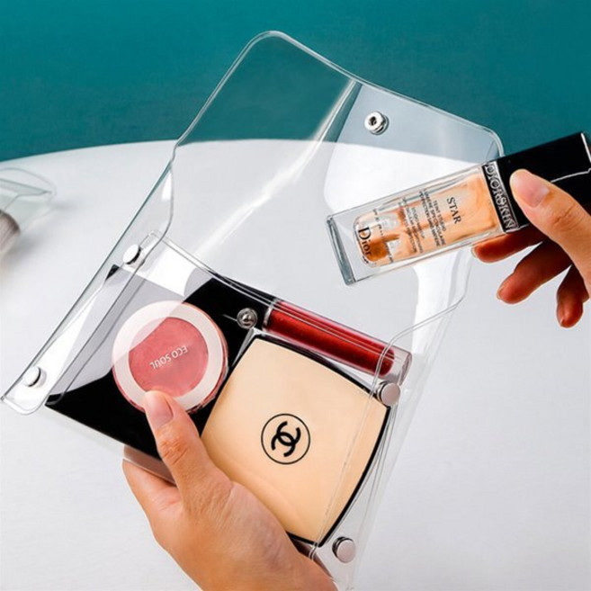 [예스24배송] 투명 PVC 다용도 메이크업 파우치 대형, 1개