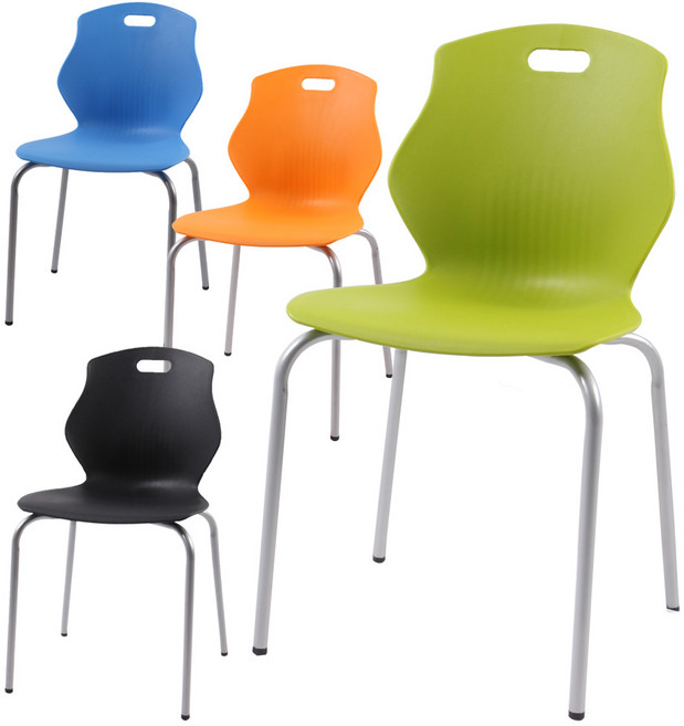 휴게소 급식실 학원의자 공부방 미술학원 식탁의자 사출 업소용 카페 식당 땅콩의자, 블루, 1개