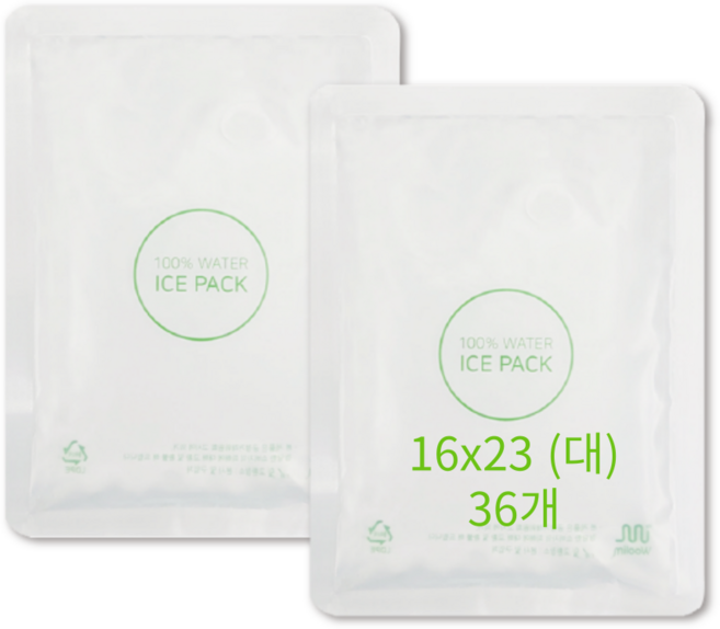 주식회사 우림 친화적인 워터 아이스팩 (16x23) 36개 1박스