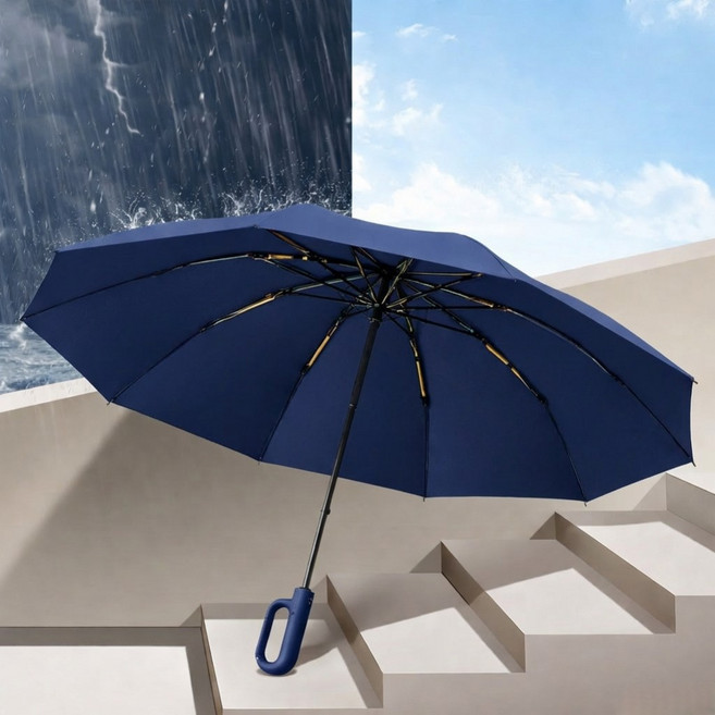 시엘로 튼튼한 3단 자동 우산 초대형 접이식 우산 자외선차단 암막 우양산