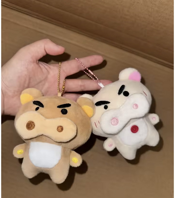 바른홈 리락부리 리락쿠마x부리부리대마왕 돼지 키링 짱구 에디션 곰인형