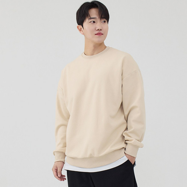 어워크 M-3XL 헤비원단 프리미엄 특양면 오버핏 맨투맨 빅사이즈 남여공용