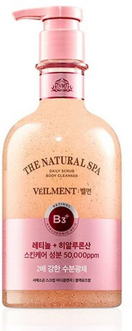 벨먼스파 수분광채 스크럽 바디워시 블랙로즈, 4개