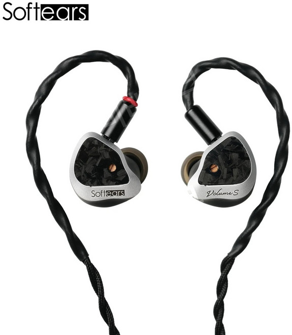SoftEars 볼륨 S 아이언 하이브리드 하이파이 피버 인이어 와이어드 헤드폰 듀얼 튜닝