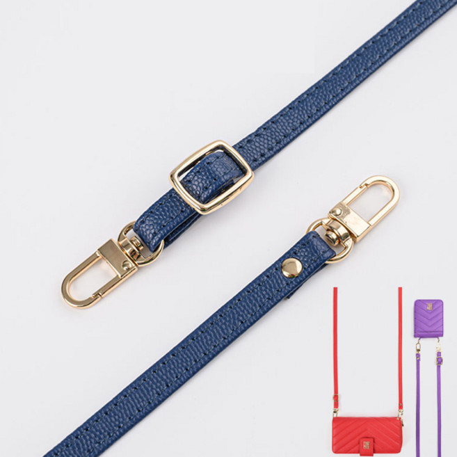 kkstory V라인 롱스트랩 목걸이 줄 크로스 줄 핸드폰 스트랩/최소길이26cm-최대길이130cm, 최소길이26cm~최대길이130cm, 네이비, 1개