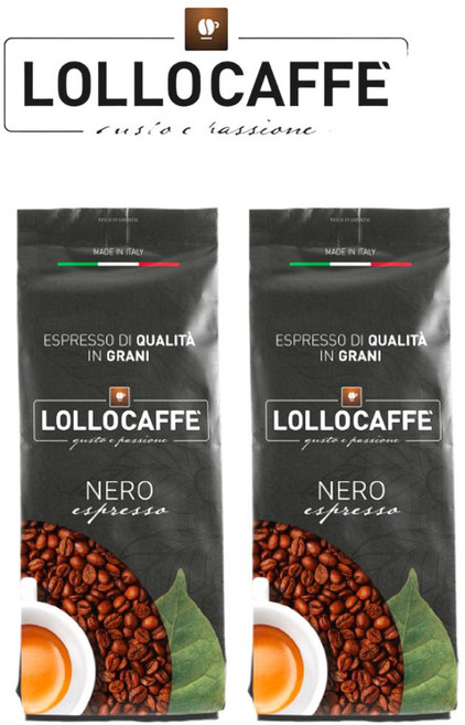 이탈리아 나폴리 장인 로스팅 [롤로 LOLOCAFFE ] NERO Espresso 1g 원두 네로 진한 에스프레소 커피 고급 원두커피 강배전 다크로스트, 2개, 1kg, 홀빈(분쇄안함)