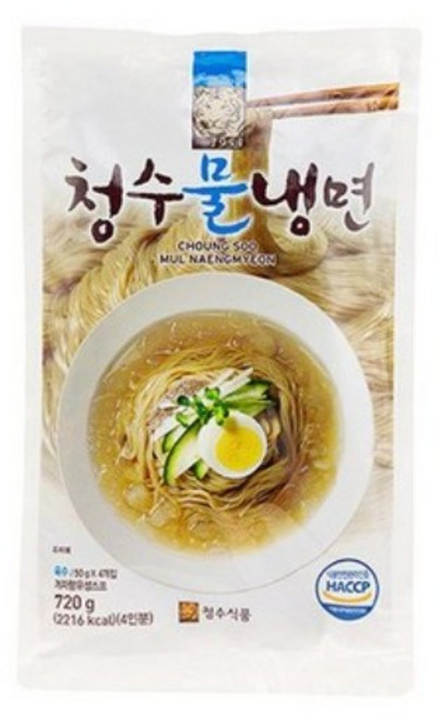 청수 물냉면, 720g, 2개