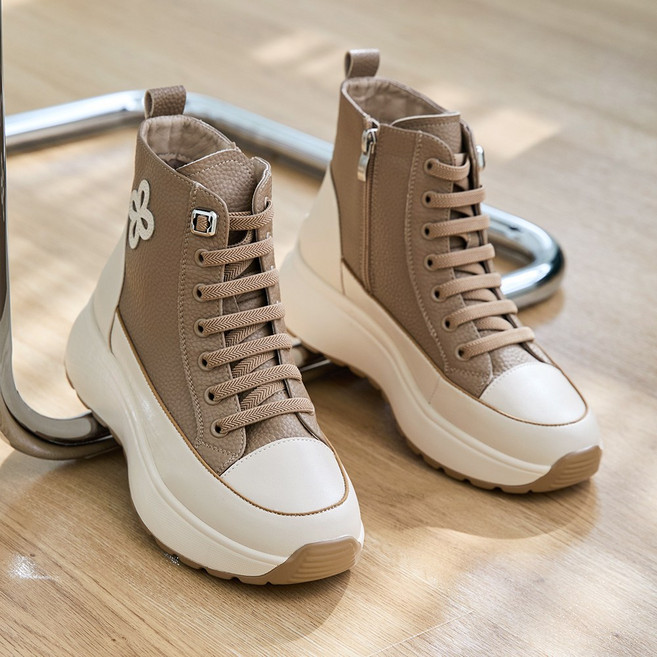 제이슈 슈이 플랫폼 통굽 하이탑 스니커즈 4.5cm