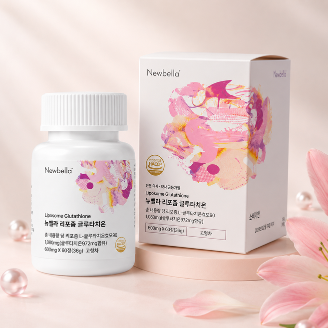 셀렉라이프 티아라 지연 Pick 뉴벨라 영국식 리포좀 글루타치온 순도 98% 식약청 HACCP 인증, 1개, 60정