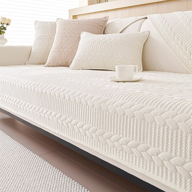 코팅블루 감성 미끄럼방지 포근하고 두꺼운 극세사 겨울 쇼파패드