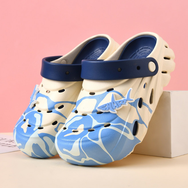 INSZEN 어린이 카모 클로그 논슬립 EVA 샌들 슬리퍼