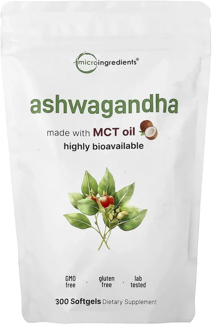 귀한영양제입니다 Micro Ingredients 아슈와간다 소프트젤 300정 곧 다나가요, 1개 - 쿠팡