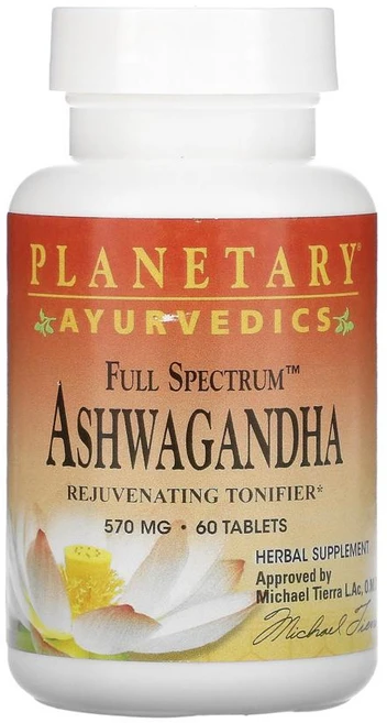 Planetary Herbals 플랜터리 허벌 풀스펙트럼 아슈와간다 570mg 60정 인산칼슘 칼슘 이염기성 Ashwagandha, 1개 - 쿠팡