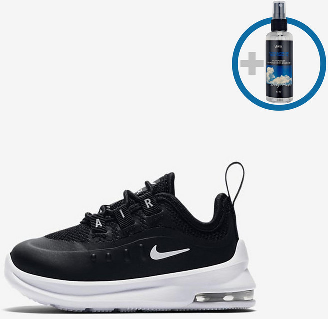 국내매장판 나이키 유아 에어맥스 엑시스 블랙 화이트 흰검 운동화 AH5224-001 (+넌센츠 신발 탈취제) 세트구성