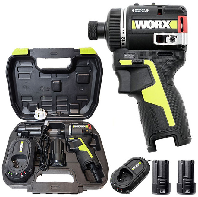 5위 - 웍스 WU139 2.0듀얼 배터리 2개 세트 돼지코포함 너구리해외쇼핑 WORX 12V 미니 충전 드릴 드라이