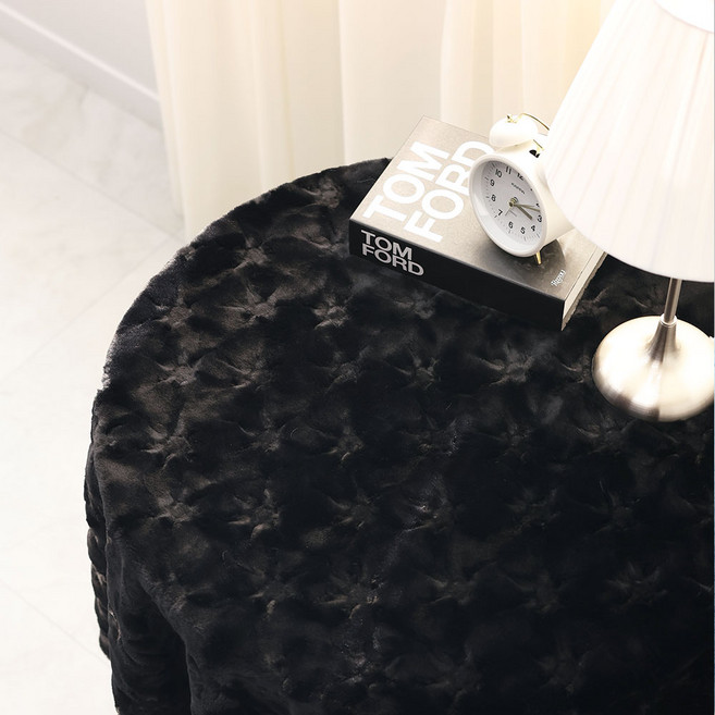 극세사 헤르메스 페이크퍼 테이블 인테리어 벨보아 부드러운원단 인조털퍼 포토카드 촬영용 털원단 18컬러 바느질감, 블랙, 1개