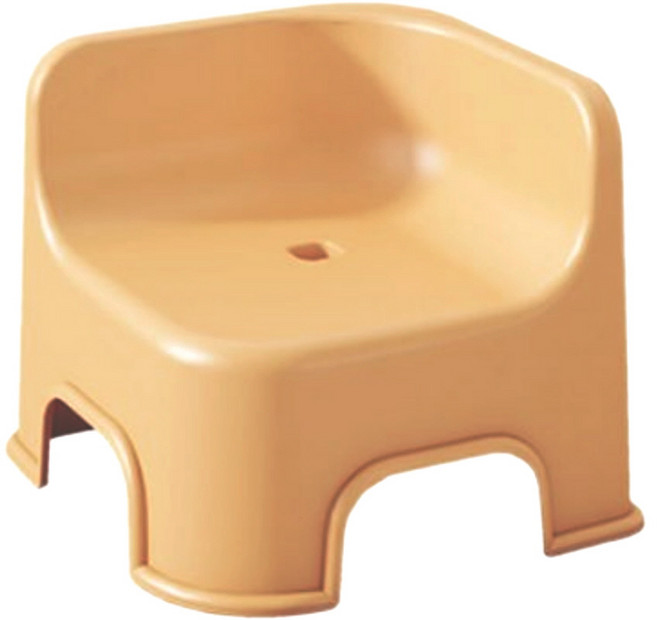 아기 어린이 유아 의자 놀이바 욕실 주방 다용도 등받이 모서리 낮은 미니 단쵸, 노랑