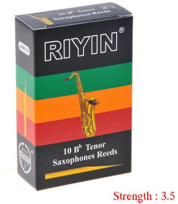 Bb 테너 색소폰 리드 강도 1.5 2.0 2.5 3.0 3.5 4.0 부품 고품질 우수한 피치 안정성 팩당 10 개, [05] Hardness 3.5, 05 Hardness 3.5