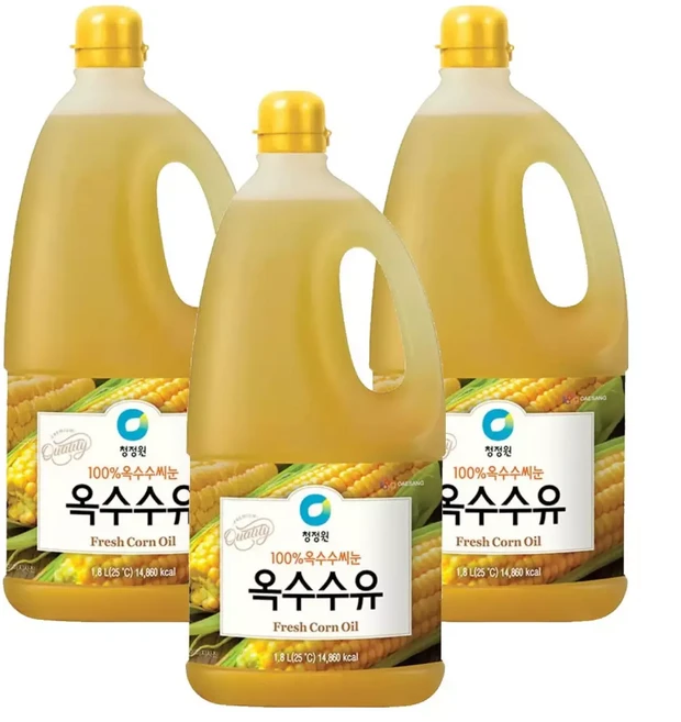 청정원 옥수수유 1.8L 3개, 1개