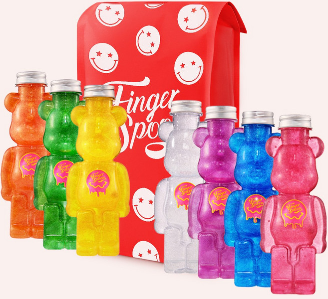 핑거스푼 700g 펄 슬라임 7종 혼합세트 ( 7종 X 100g ) 액체괴물 목욕 슬라임