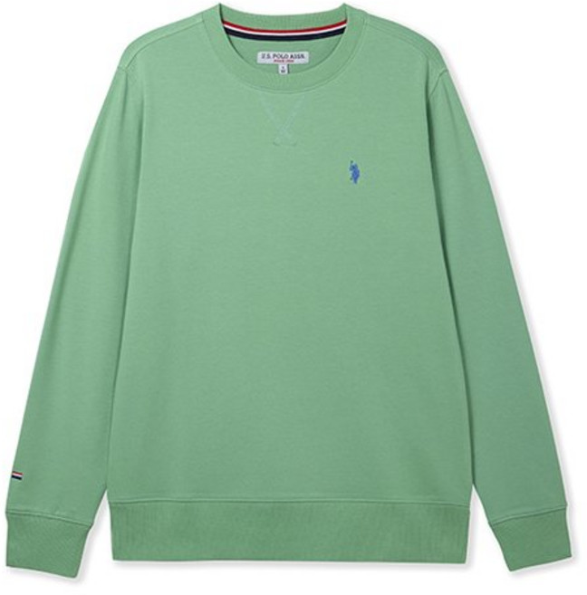 [U.S. POLO ASSN.] 가을 맨투맨 여성_라이트그린