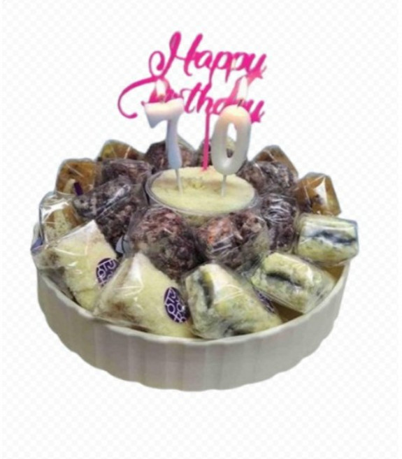 창억 여럿이깔끔하게나누기제격 창억모듬떡케이크 1150g 기념일 파티 전통간식, 1개, 1.15kg