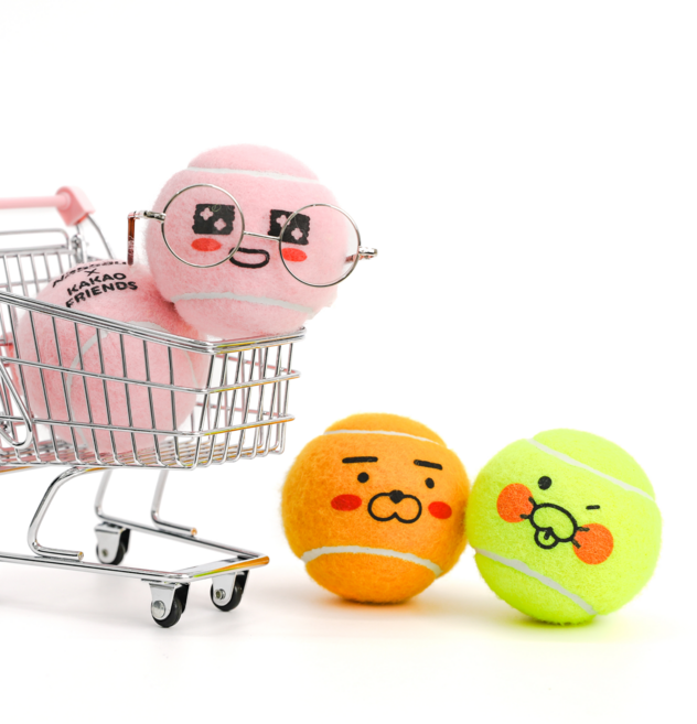 카카오프렌즈 치얼업 테니스공 2P, 1개