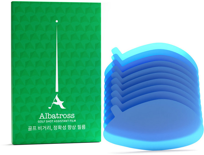 다이아큐브 알바트로스 하이브리드 골프패치필름 드라이브 우드 묵직한 타구감 방향성 거리 향상, 10개