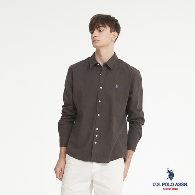 [U.S. POLO ASSN.] 코튼 클래식 셔츠 남성 MP23-SH914