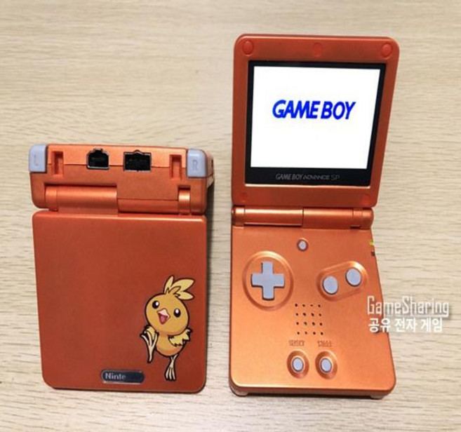 닌텐도 GBA SP 백라이트개조 IPS V2 스크린 정품 Nintendo GameBoy Advance SP, 일본 버전, 표준 단품, IPS 고휘도 조절 치킨 한정판