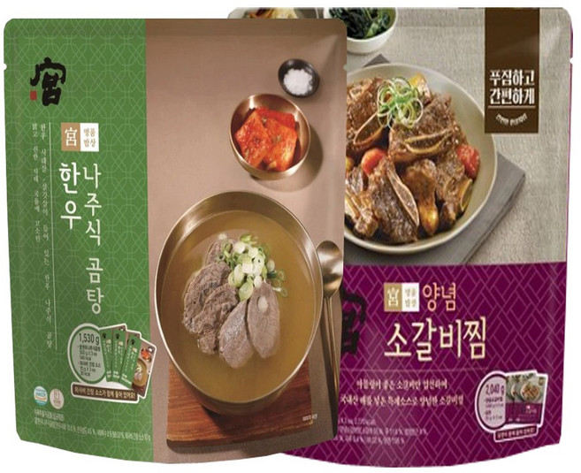 궁 한우 나주식 곰탕 소스 갈비찜 당면, 1.53kg, 1개