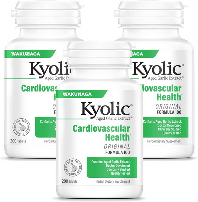 쿄릭 숙성마늘 추출물 포뮬러 100 카디오베스큘러 타블렛, 200정, 3개