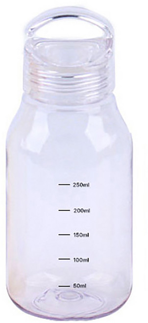 국산 미니 휴대용 물병 물통 보틀 러닝 스포츠 어린이 에코젠 안심소재 BPA free, 02 에코투명, 1개, 300ml