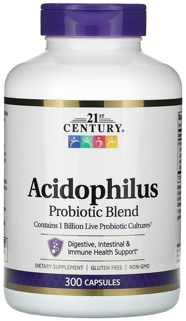 21센추리 아시도필러스 프로바이오틱 블렌드 21st Century Acidophilus Probiotic Blend 300정, 1개 - 쿠팡