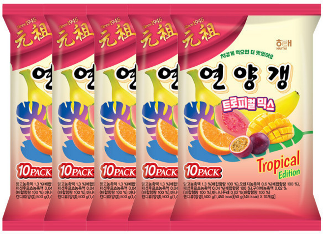 해태 연양갱 트로피컬믹스, 5개, 500g