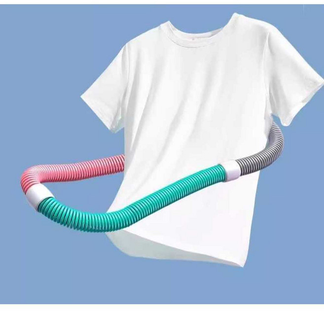 소프트 스프링 훌라후프 허리 운동기구 전신 홈트 다이어트 마사지 호스형, 1개, 분홍보라 3.2kg (90-180kg)