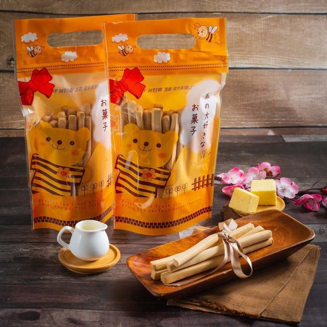 義和小舖 牛奶棒 台灣百大伴手禮名店出品 硬脆可口, 1個, 正常版牛奶棒,260g