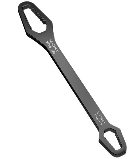 디매직 볼트조임 육각 만능 렌치 다용도 스패너, 1개, 만능렌치 블랙