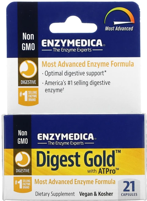 Enzymedica ATPro 함유 다이제스트 Gold 21캡슐, 21정, 1개 - 쿠팡