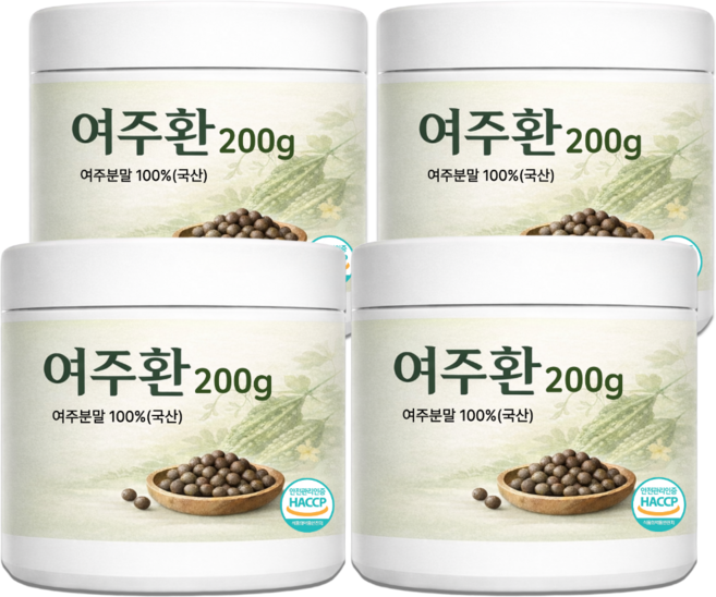 100% 국내산 여주환 국산 여주 환 식약청인증 하늘정연, 4세트, 200g