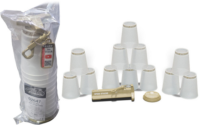 스피드스택 프로2 클리어골드 공인컵 스포츠 스택스 스태킹 컵쌓기