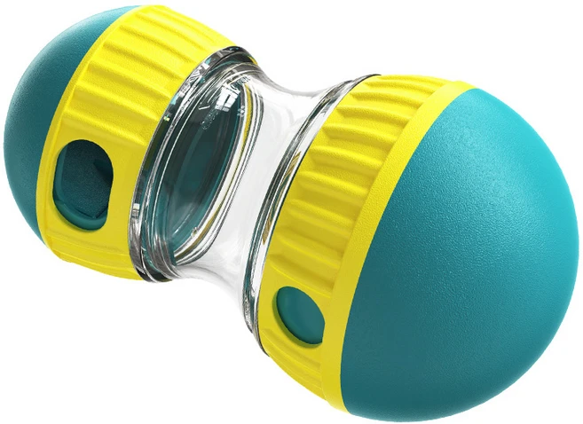 롤링급식볼 느리게먹기훈련 강아지장난감, 녹색, 1개 - 쿠팡