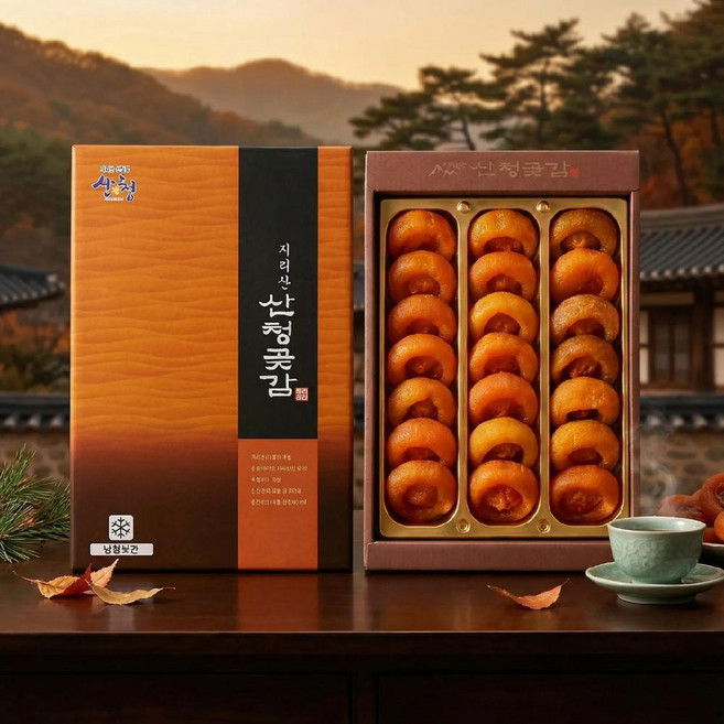 [지리산 고종시감 곶감] 한 해 단 한 번 왕에게 올리던 곶감의 정석 1kg (21과), 1박스, 약 1KG