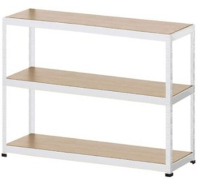 슈랙 철재 선반 3단 가로800 x 깊이400 x 높이900 mm, 블랙