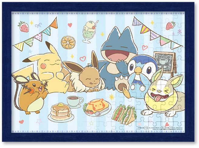포켓몬스터 카페 직소 퍼즐+액자 세트 애니메이션 150피스, 단품, 1개