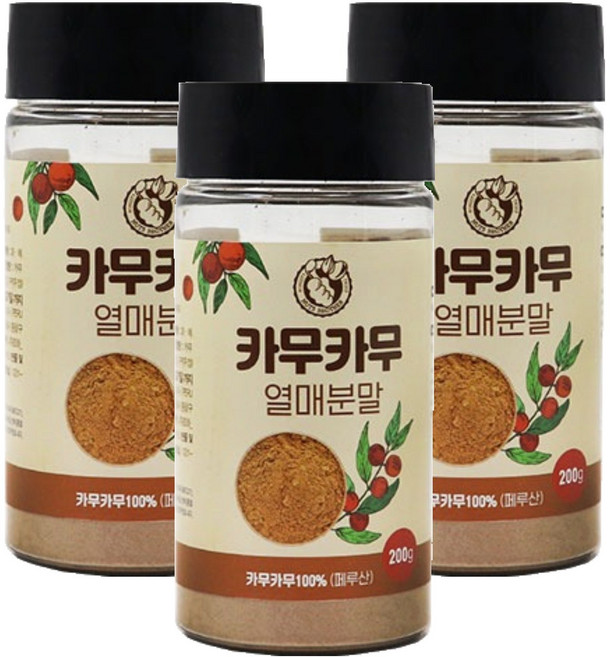 너츠브라더 페루산 카무카무 열매분말, 3개, 200g