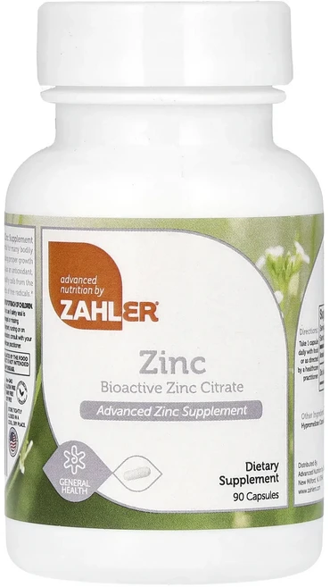 단백질 비타민 철분 마그내슘 칼슘 Zahler 징크 생체활성 징크시트레이트 캡슐 90정(캡슐 1정당 50mg) 고루고루섭취해주세요, Zahler징크생체활성징크시트레이트캡슐90정캡슐1정당5 - 쿠팡