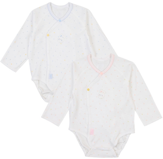 압소바 [출산 선물] 깔끔한 토끼 디자인 / 아드 배내슈트 AYC10112