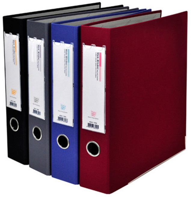 알파 웹 D링바인더 A4 5cm AB949-7 3공 흑색, 9세트