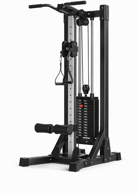 근력소 다용도 홈짐세트 렛풀다운 헬스기구 멀티홈짐, 블랙, 일반모델(70kg)